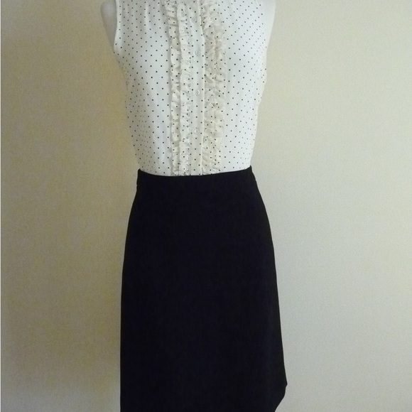 J. Crew Elegant Black Pencil Skirt Dress - Picture 1 of 8